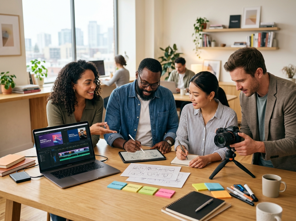 Team creativo al lavoro